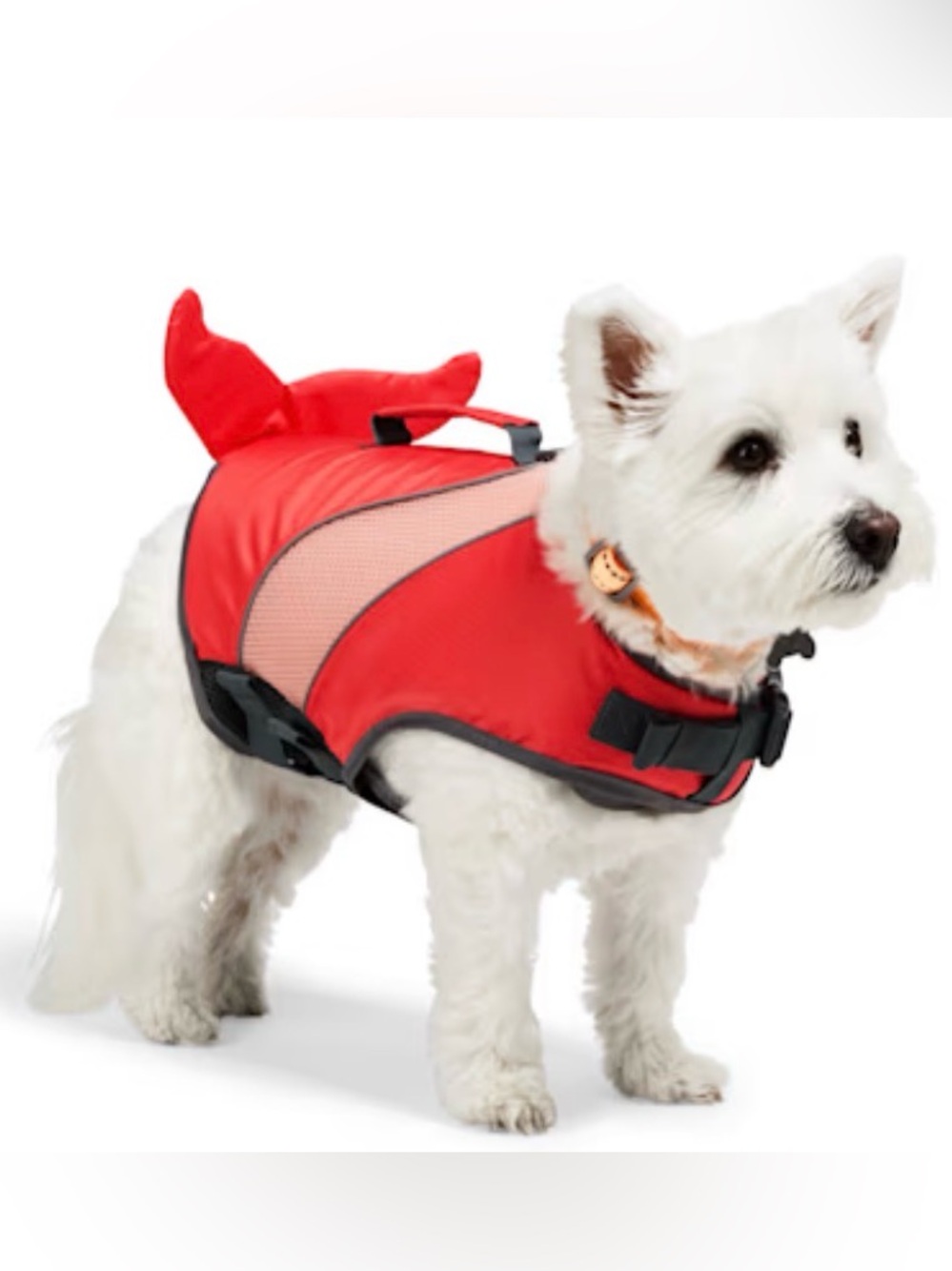 Red Dog Life Jacket Vest with Handle